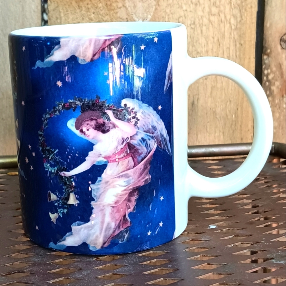 Vintage 90s John Grossman The Gifted Line Mug Angel